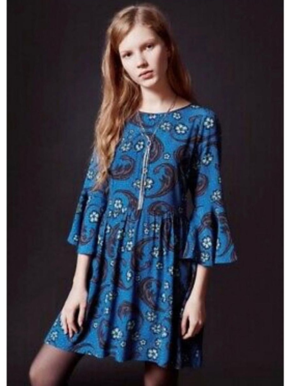 For Love & Lemons Bell Sleeve Mini Dress size L